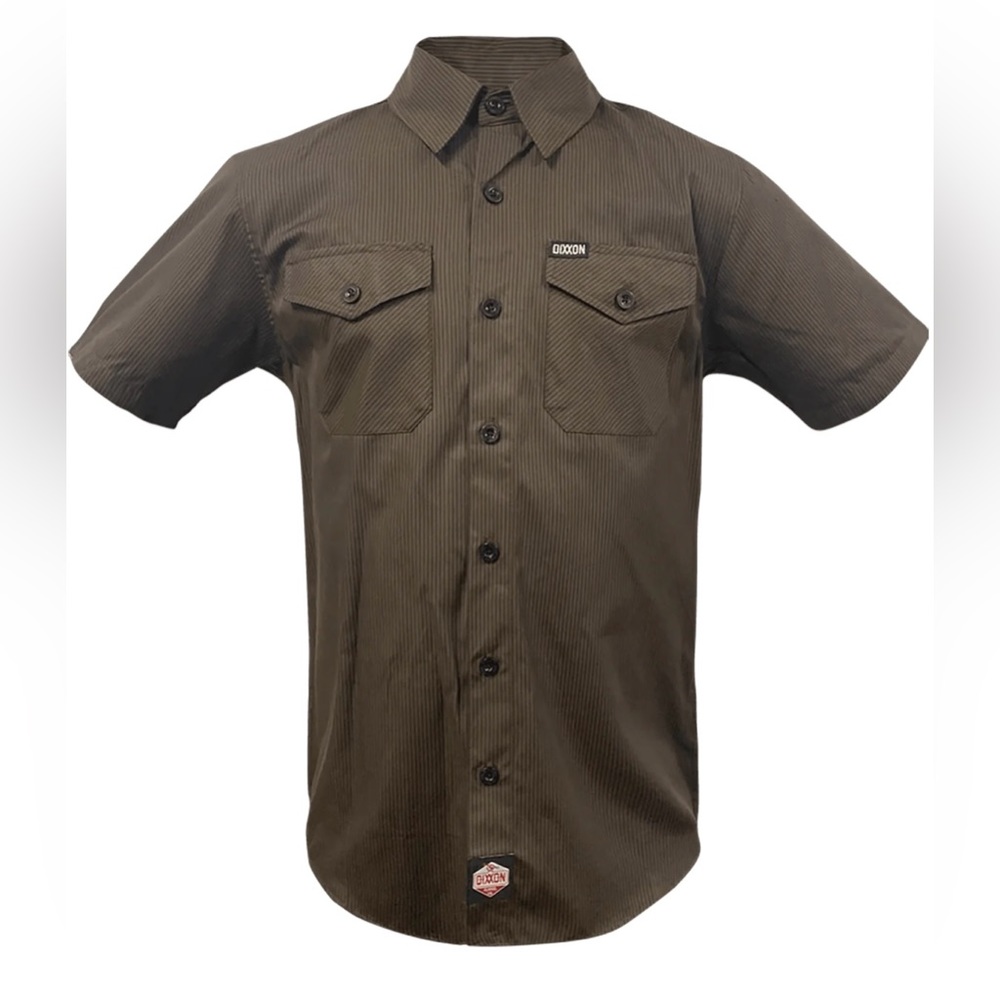 Dixxon workwear brown/charcoal work shirt